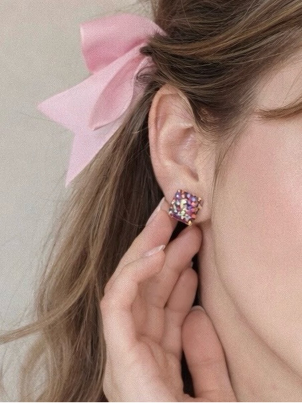 kate spade Multicolor Glitter Cluster Stud Earrings - Picture 3 of 5